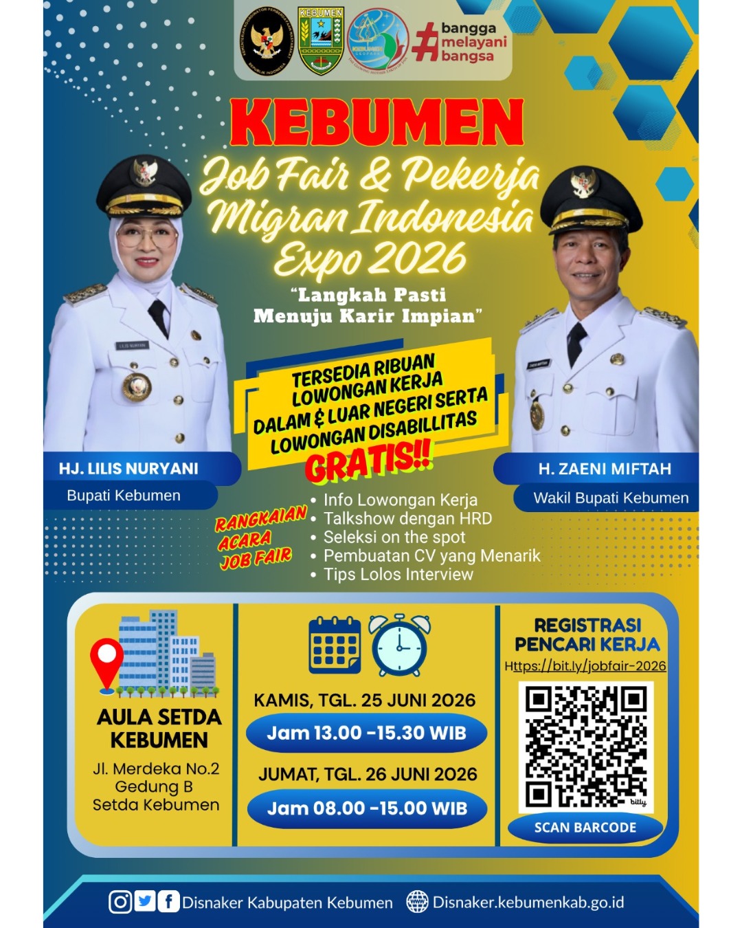 Kebumen Job Fair & Pekerja Migran Indonesia Expo 2026