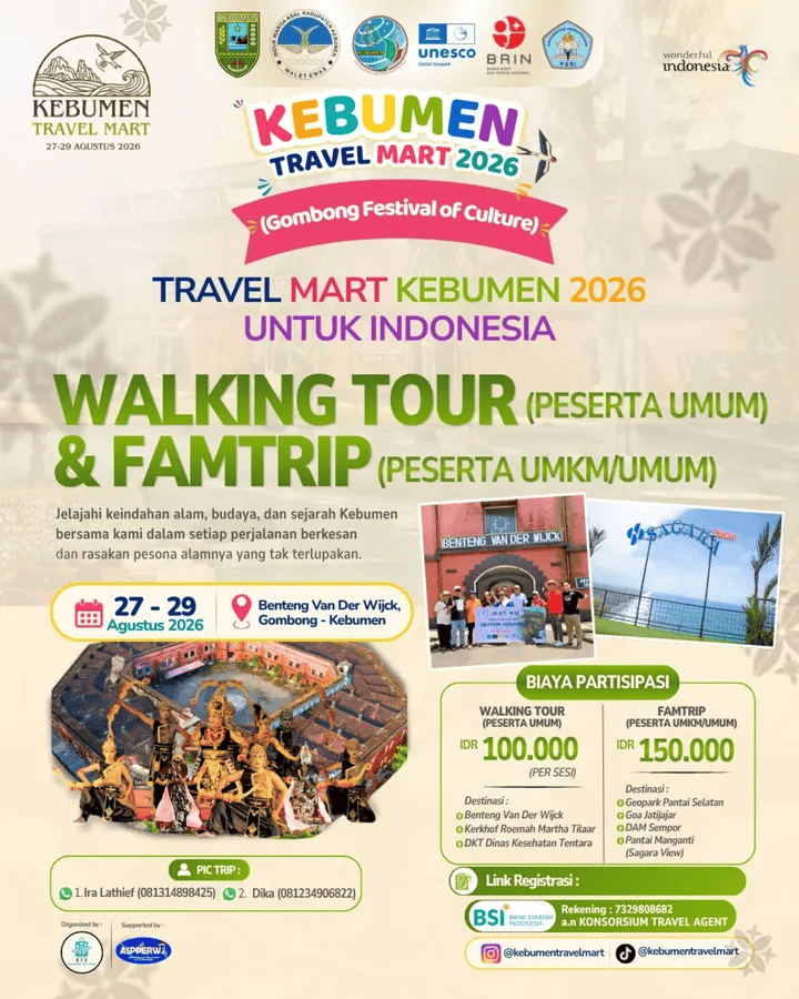 Walking Tour & Family Trip Kebumen Travel Mart 2026