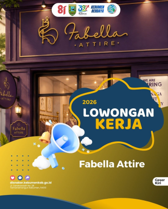 Lowongan Kerja Fabella Attire Klirong Kebumen: Buka 4 Formasi Posisi