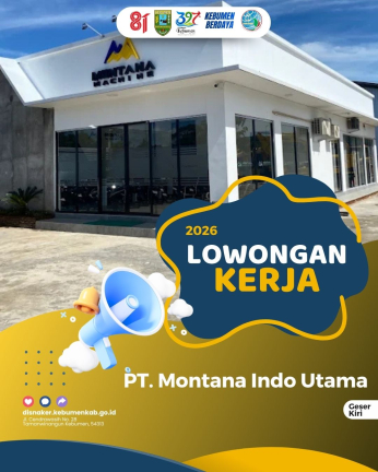 Lowongan Kerja PT Montana Indo Utama Penempatan Karanganyar Kebumen: Posisi Host Content dan Staff Perizinan