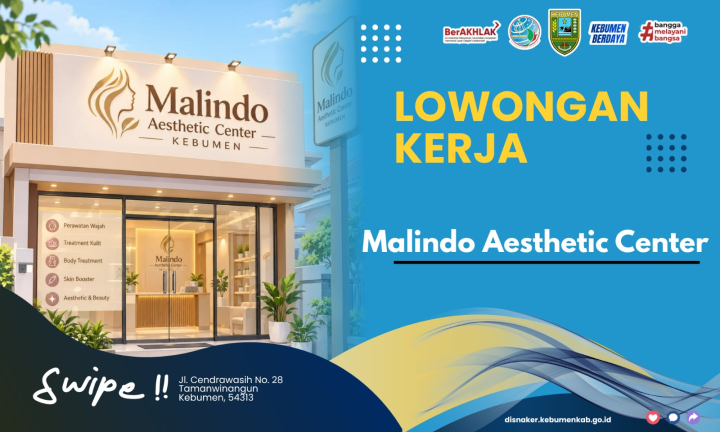 Lowongan Kerja Malindo Aesthetic Center Kebumen (Content Creator dan Terapis Salon & Spa)