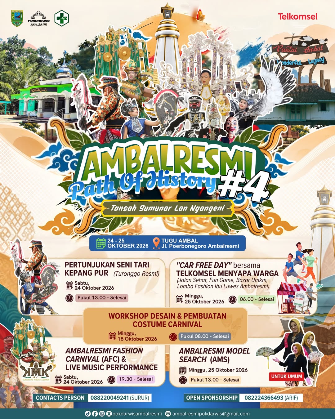 Semarak Budaya dan Hiburan! Mari Ramaikan "Ambalresmi Path Of History #4" di Kebumen