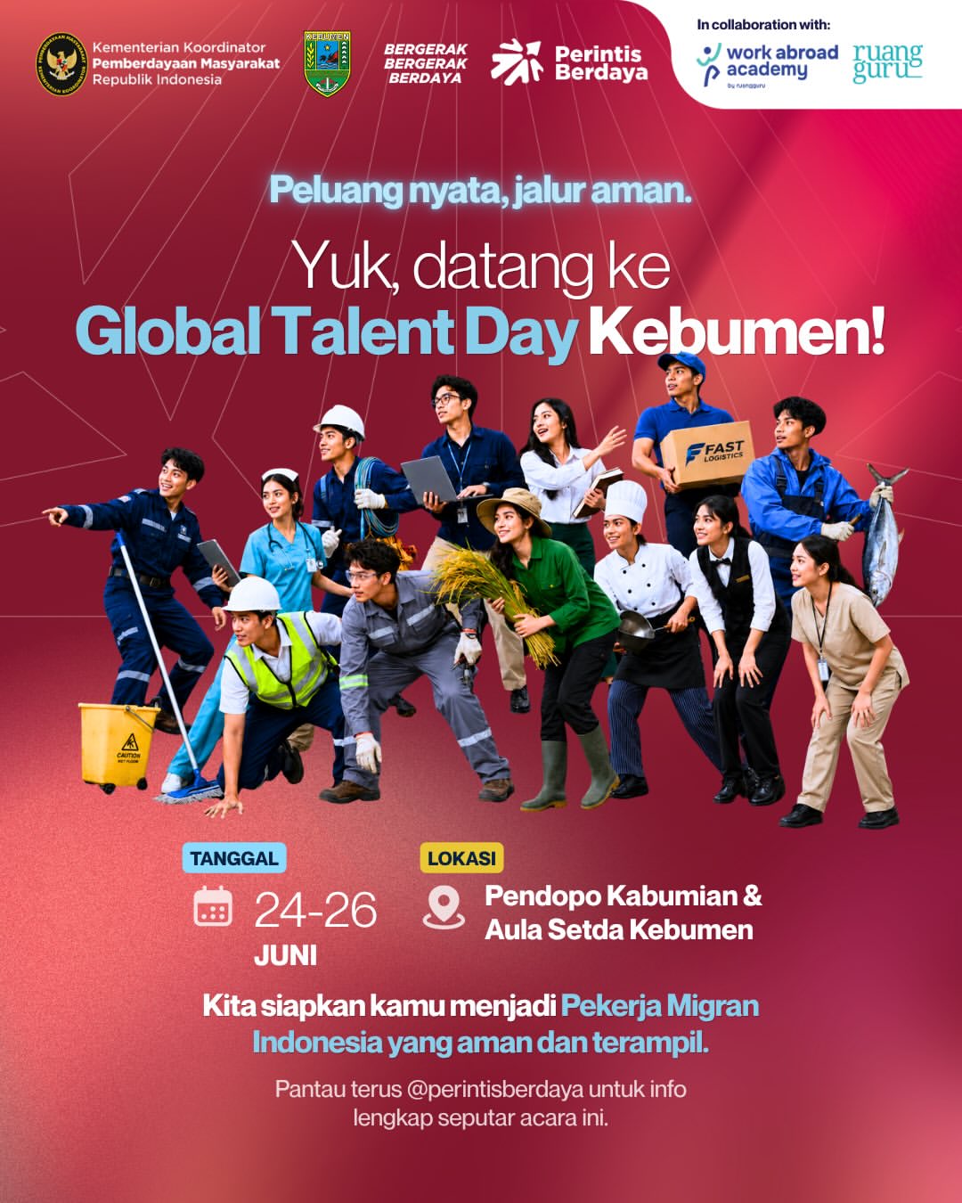 Global Talent Day Kebumen 2026, Peluang Emas Menuju Karier Internasional yang Aman dan Terampil